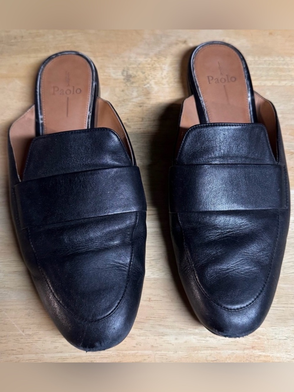 Women's Black Slip-On Mules - Picture 1 of 7
